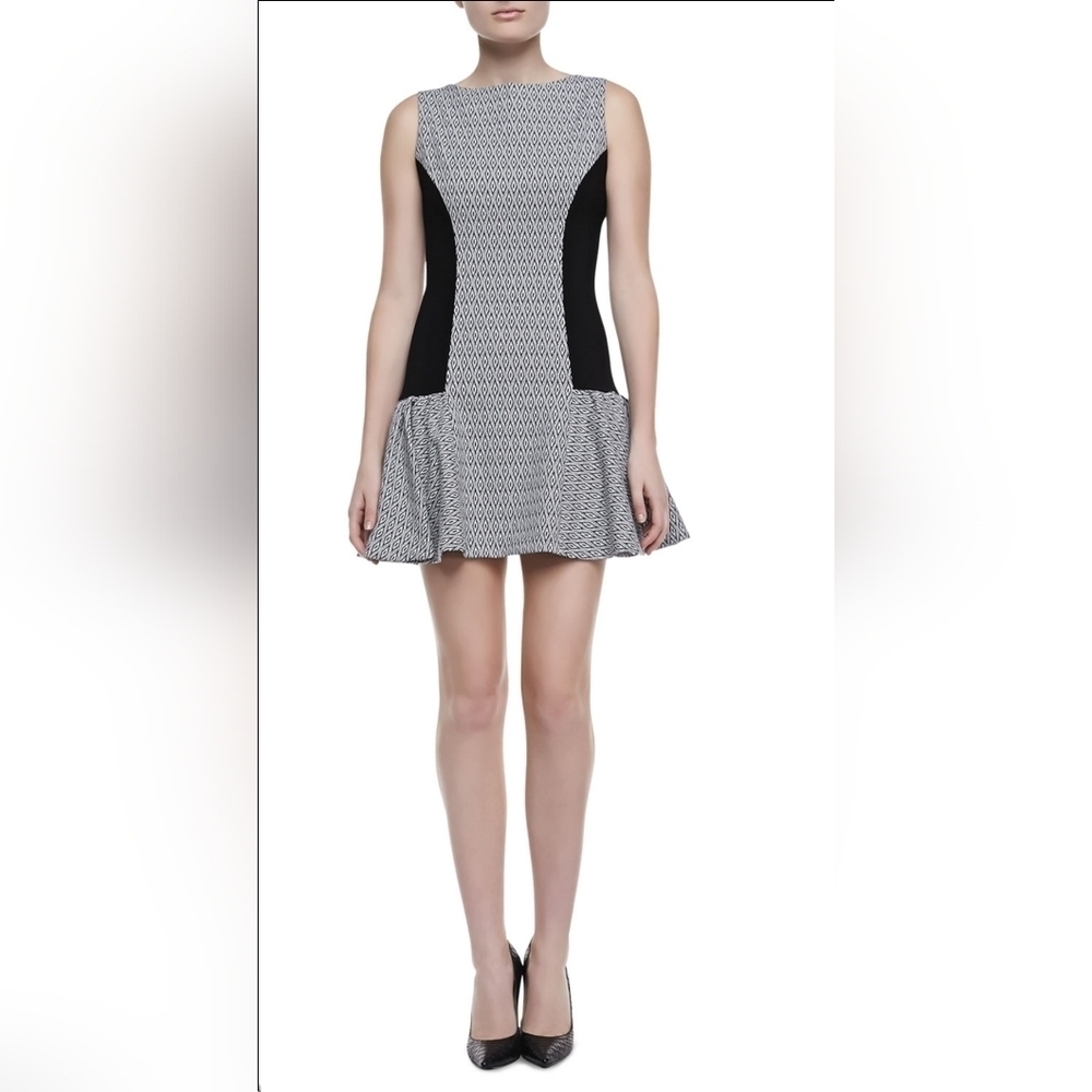 Alice + Olivia Bettina Drop-Waist Dress, Size S
